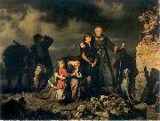 Louis Leopold  Boilly Placz na pogorzelisku po napadzie Tatarow France oil painting artist